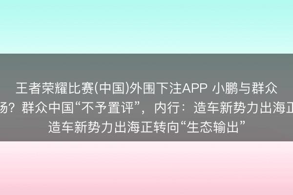 王者荣耀比赛(中国)外围下注APP 小鹏与群众洽谈收购欧洲工场？群众中国“不予置评”，内行：造车新势力出海正转向“生态输出”