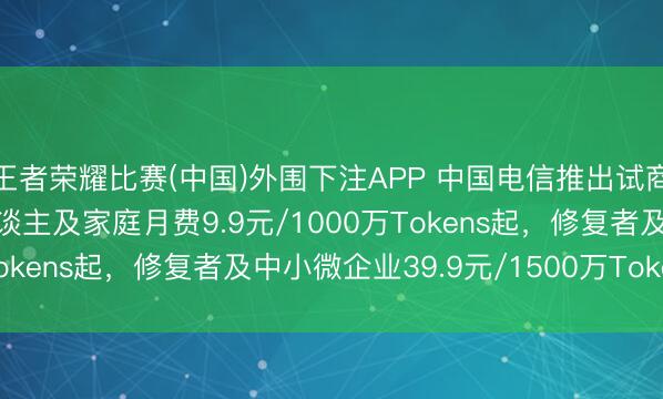 王者荣耀比赛(中国)外围下注APP 中国电信推出试商用Token套餐：个东谈主及家庭月费9.9元/1000万Tokens起，修复者及中小微企业39.9元/1500万Tokens起