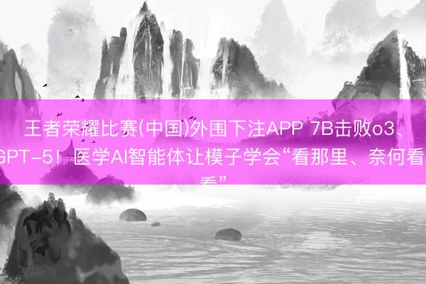 王者荣耀比赛(中国)外围下注APP 7B击败o3、GPT-5！医学AI智能体让模子学会“看那里、奈何看”